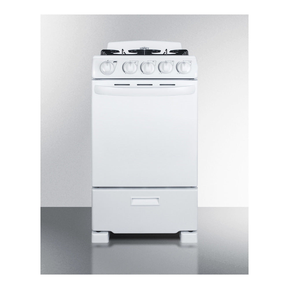 Summit 20" Wide Gas Range