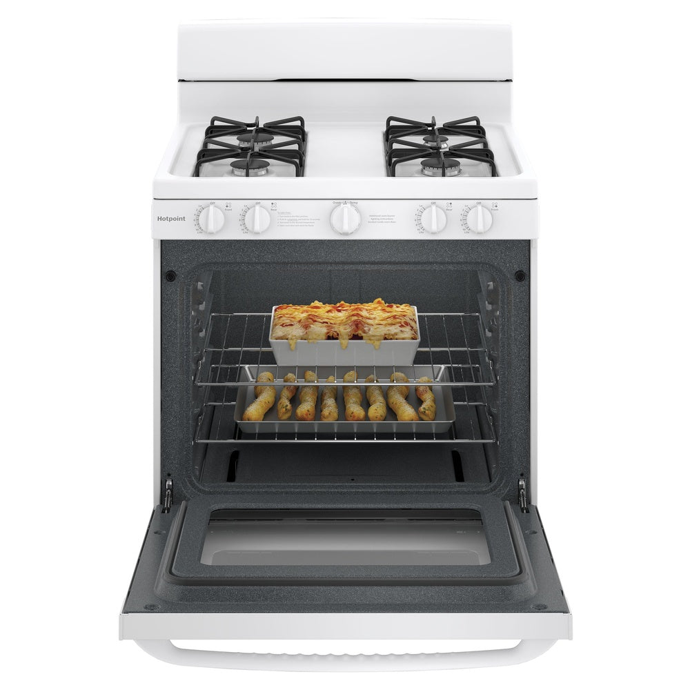 Hotpoint Hotpoint® 30" Free-Standing Gas Range with Cordless Battery Ignition