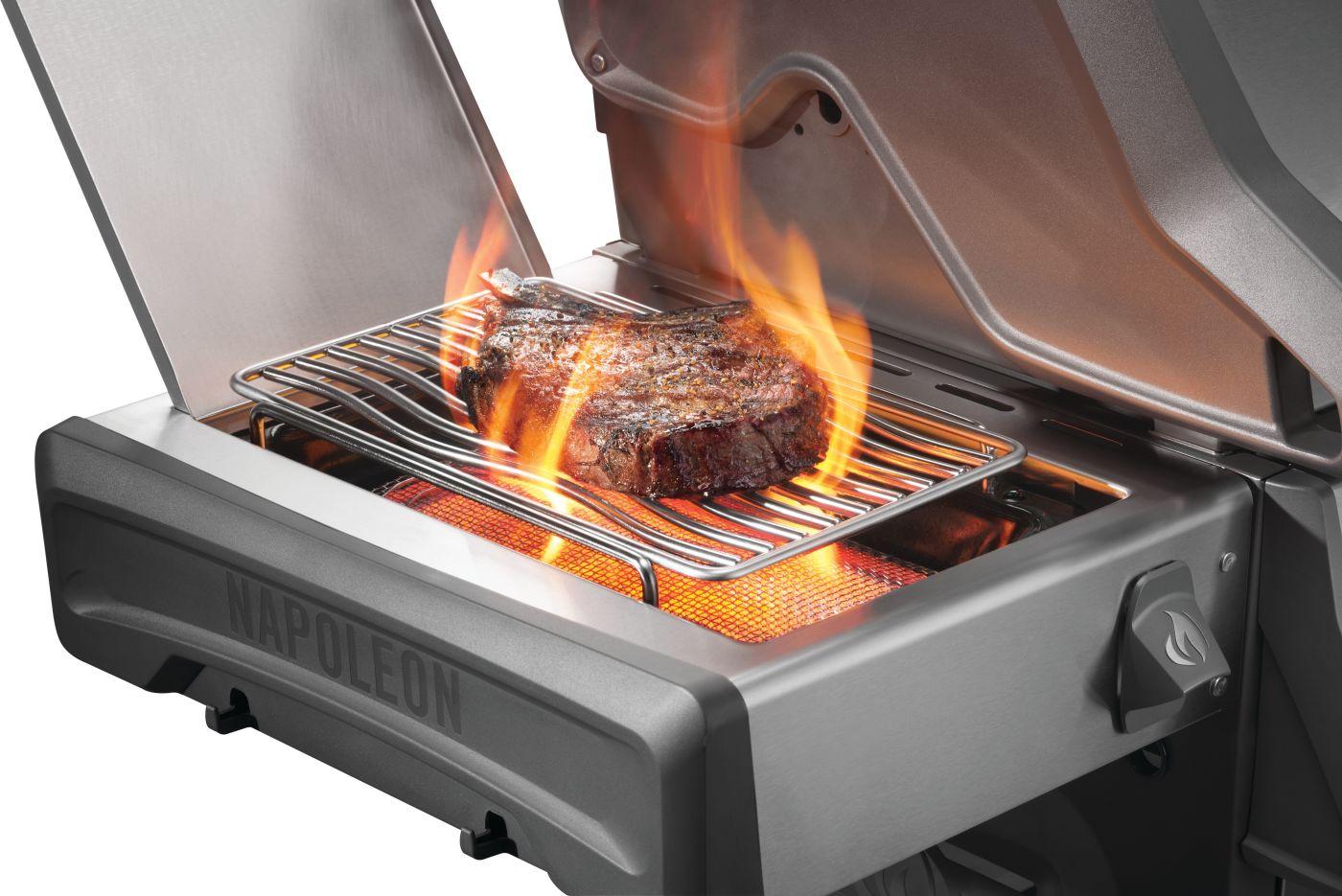 Napoleon Rogue PRO 625 SIB with Infrared Side Burner , Propane, Stainless Steel