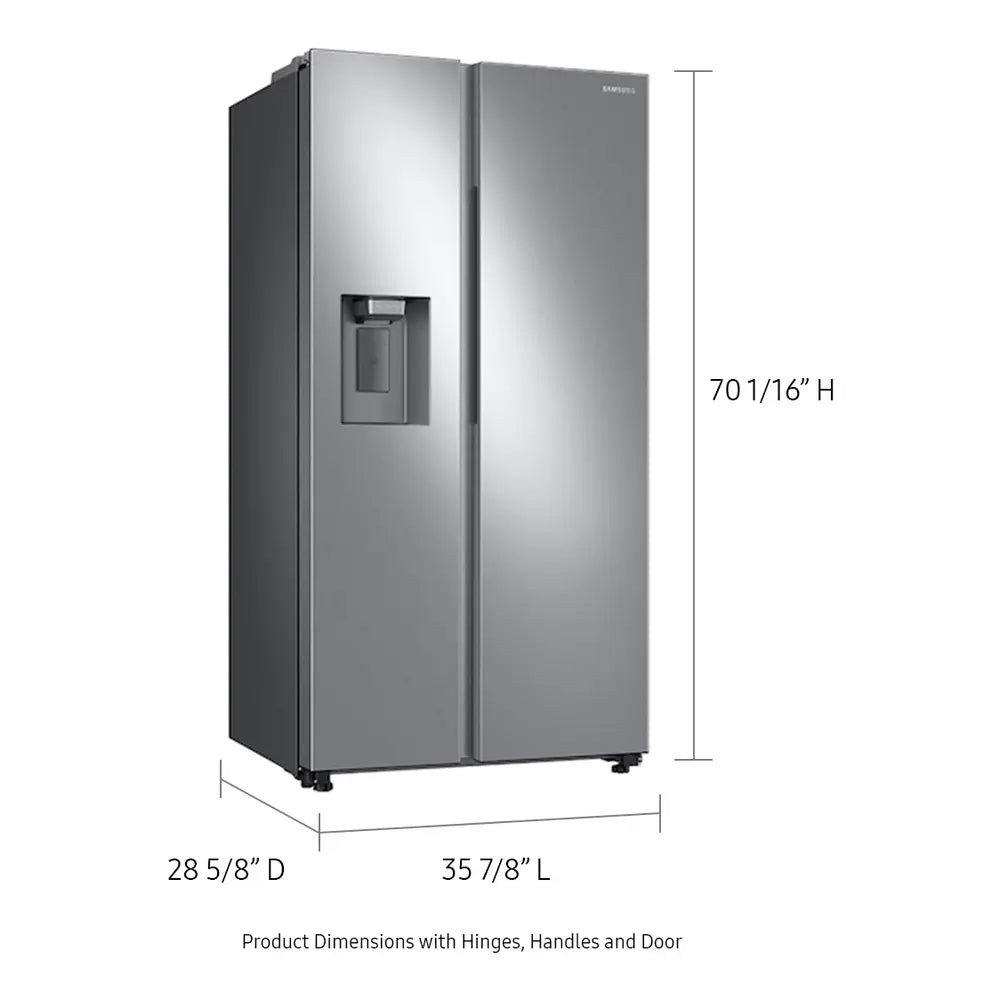 Samsung Bespoke AI Side-by-Side External Water & Ice Dispenser  Auto Ice Maker  22 cu.ft
