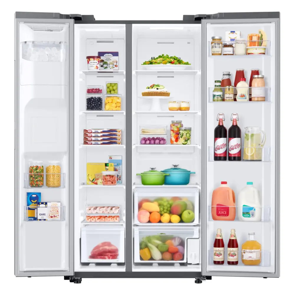Samsung Side-by-Side External Water & Ice Dispenser  Auto Ice Maker  27 cu.ft.