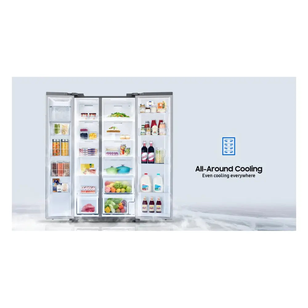 Samsung Bespoke AI Side-by-Side In-Door Ice Maker  All-Around Cooling  28 cu.ft.