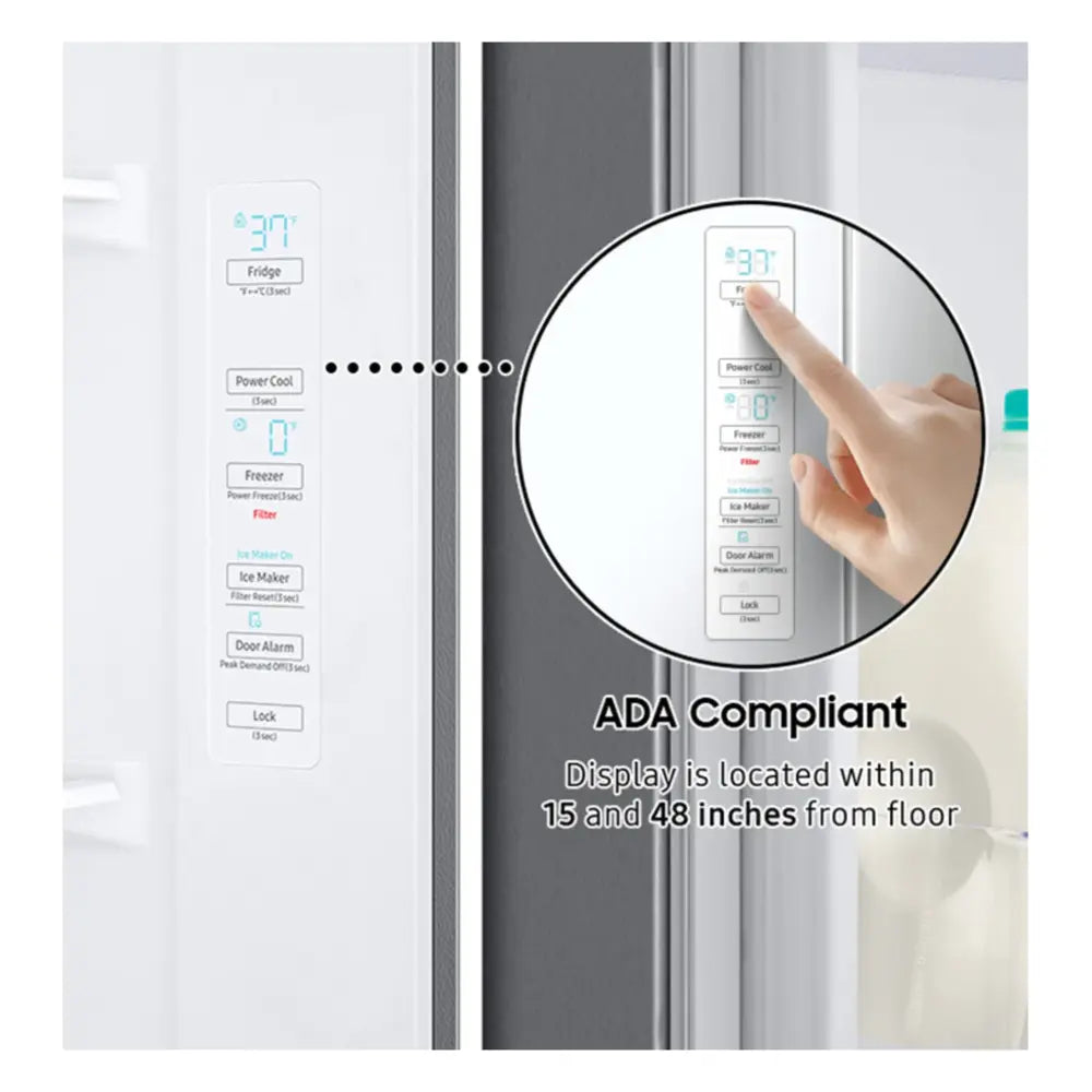 Samsung Bespoke AI Side-by-Side In-Door Ice Maker  All-Around Cooling  28 cu.ft.