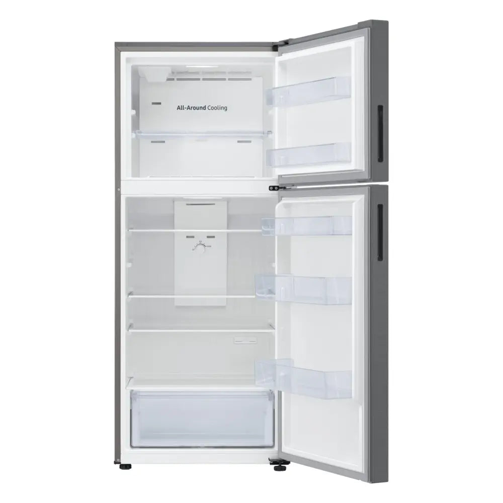Samsung 15.6 cu. ft. Top Freezer Refrigerator with All-Around Cooling in Stainless Steel