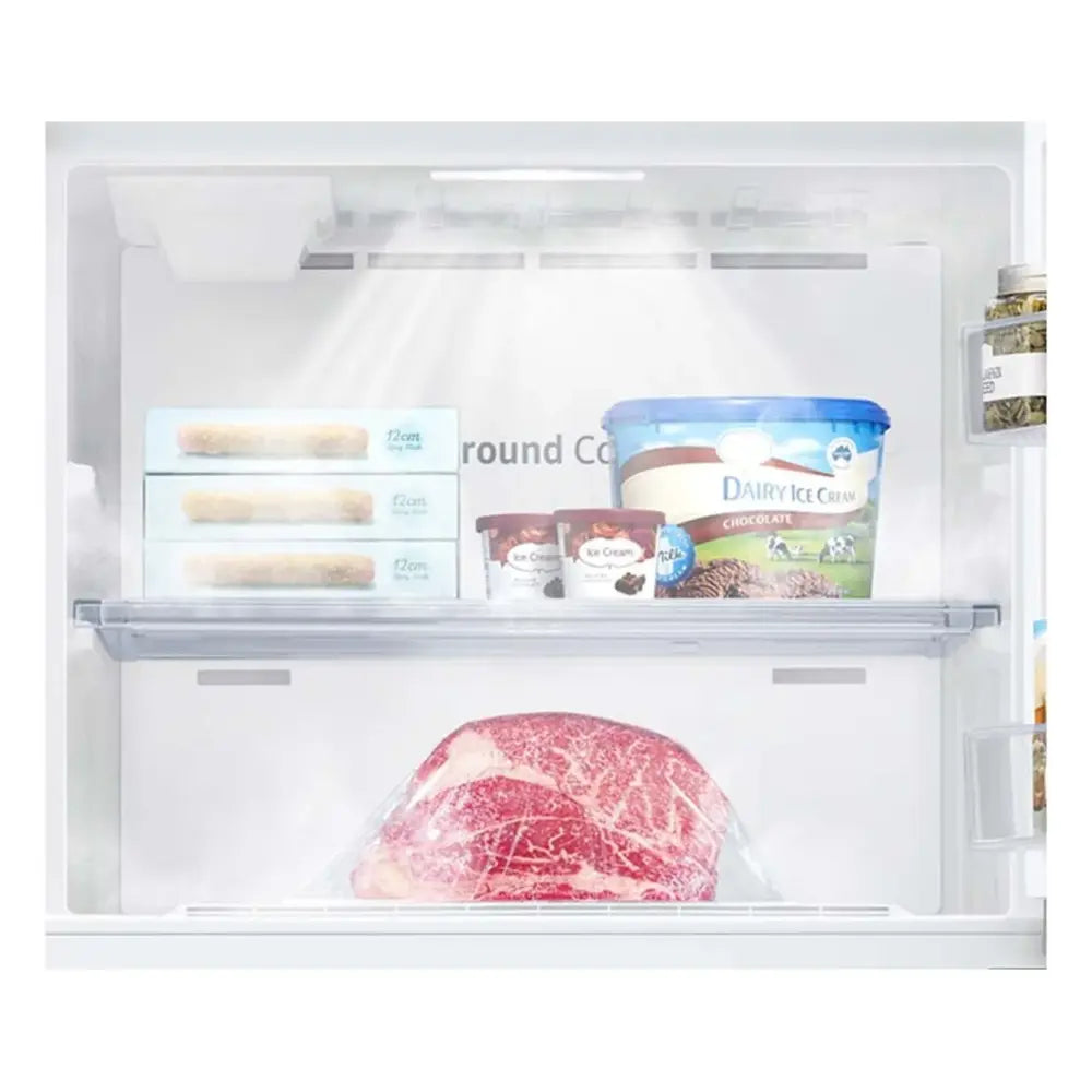Samsung 15.6 cu. ft. Top Freezer Refrigerator with All-Around Cooling in Stainless Steel