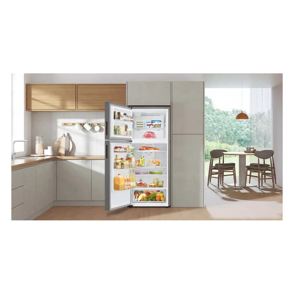 Samsung 15.6 cu. ft. Top Freezer Refrigerator with All-Around Cooling in Stainless Steel