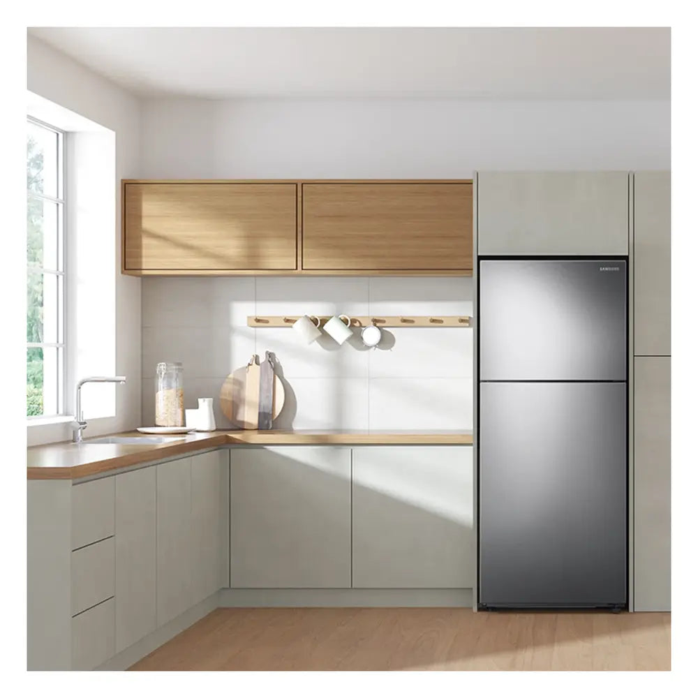 Samsung 15.6 cu. ft. Top Freezer Refrigerator with All-Around Cooling in Stainless Steel