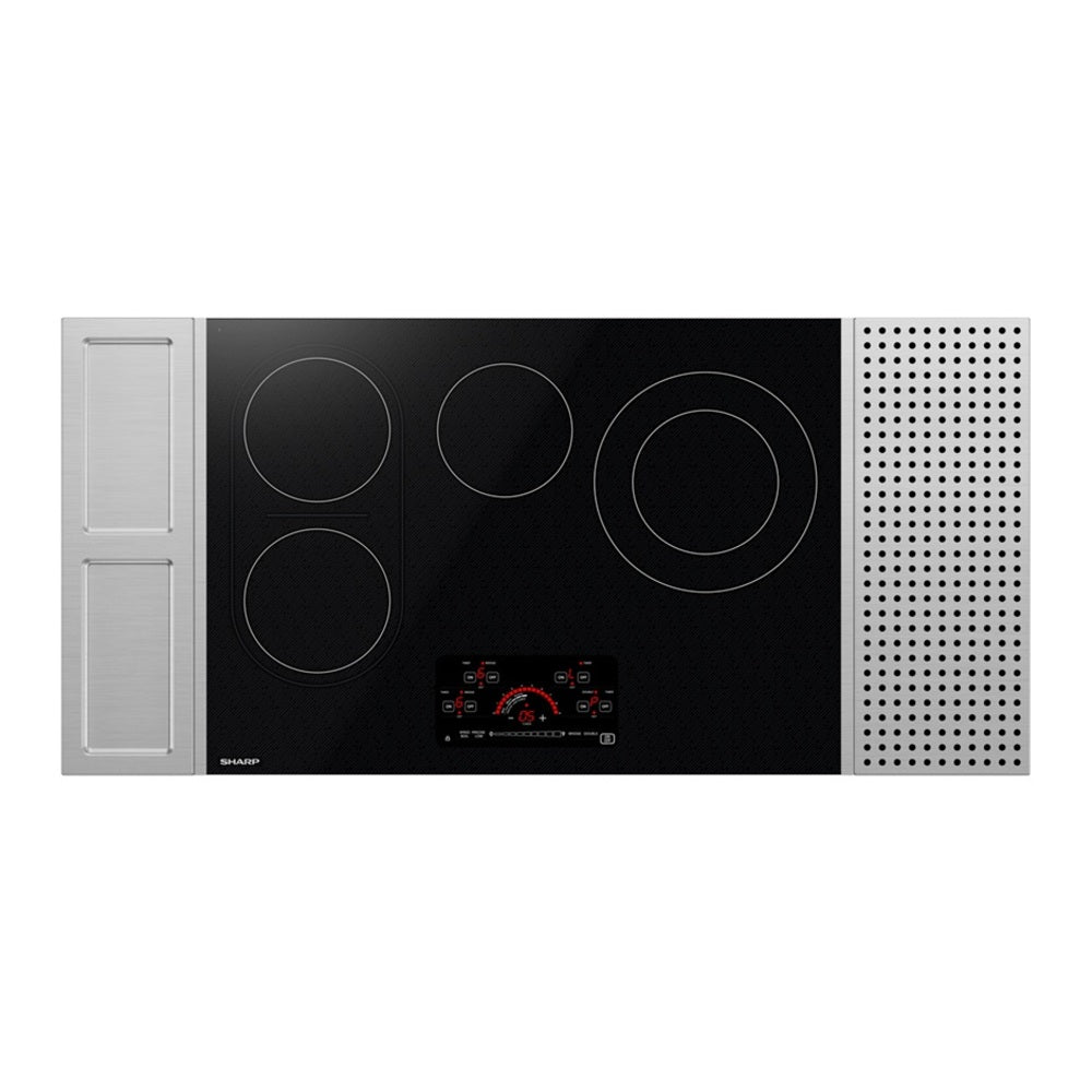 Sharp 30 in. Drop-In Radiant Cooktop with Side Accessories