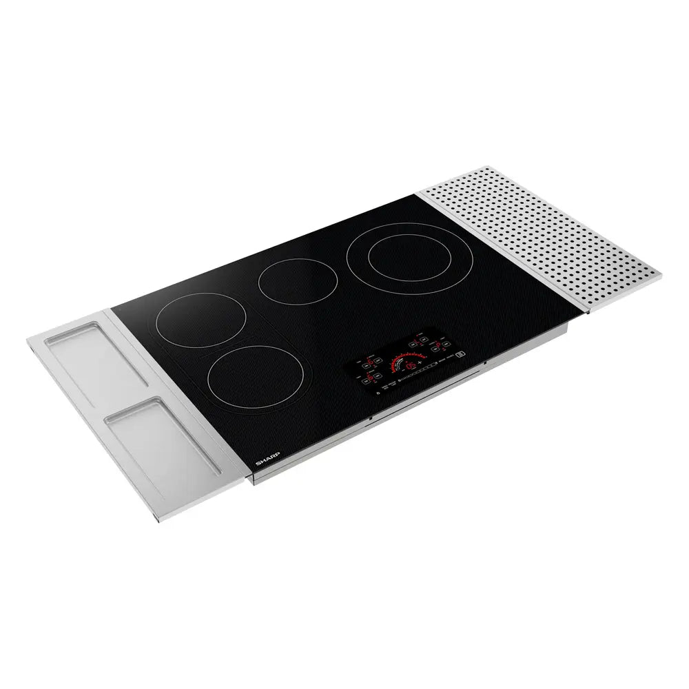 Sharp 30 in. Drop-In Radiant Cooktop with Side Accessories