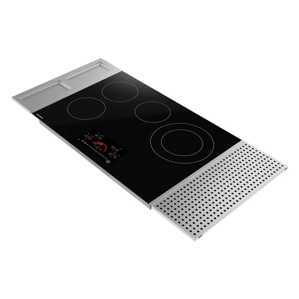 Sharp 30 in. Drop-In Radiant Cooktop with Side Accessories