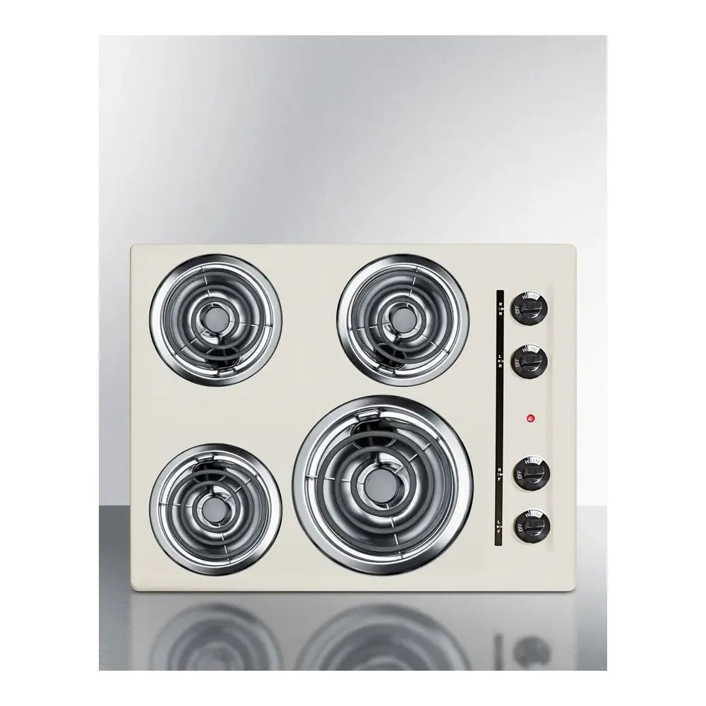 Summit 24" Wide 4-burner Coil Cooktop