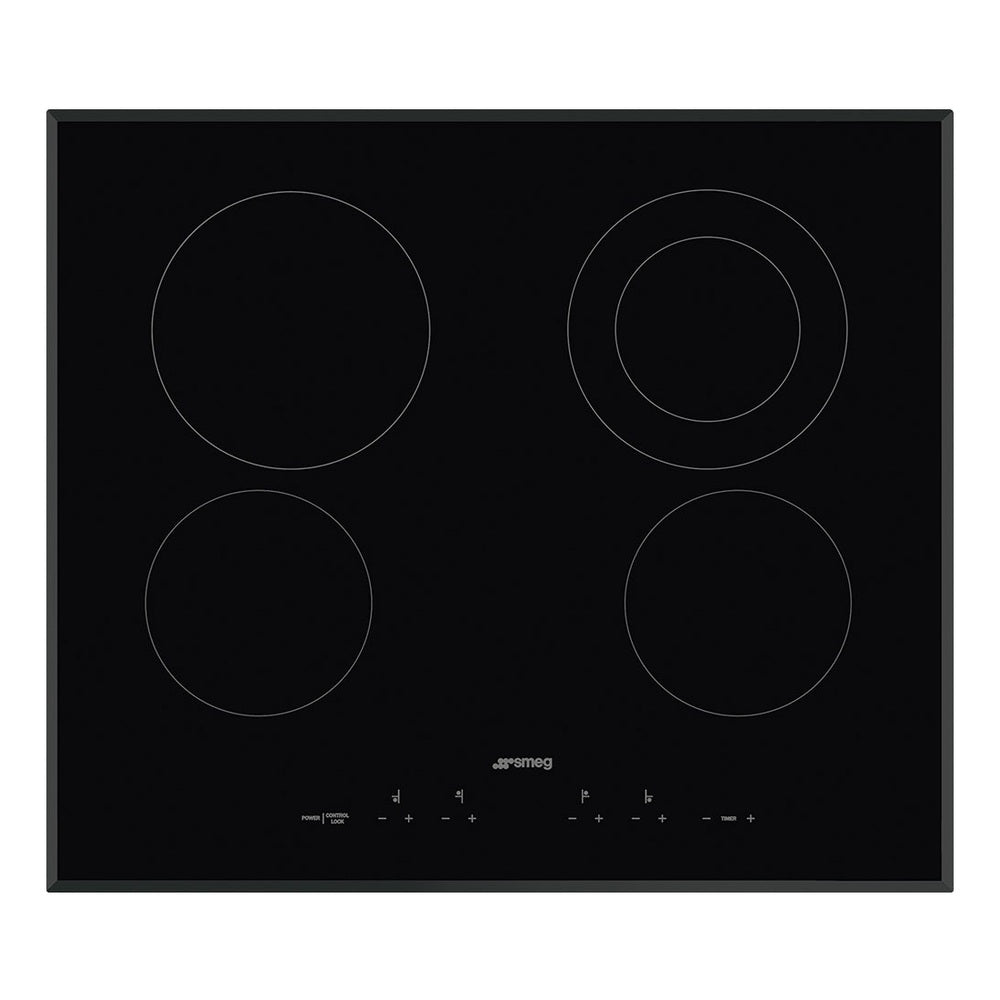 SMEG Cooktop Black SEU244ETB