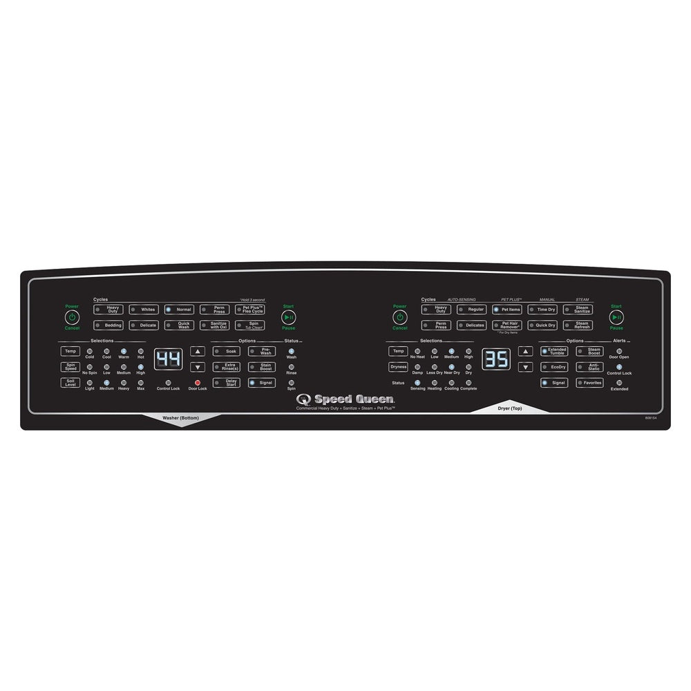 Speed Queen SF7 Stacked Washer - Electric Dryer with Pet Plus™  Sanitize  Fast Cycle Times  