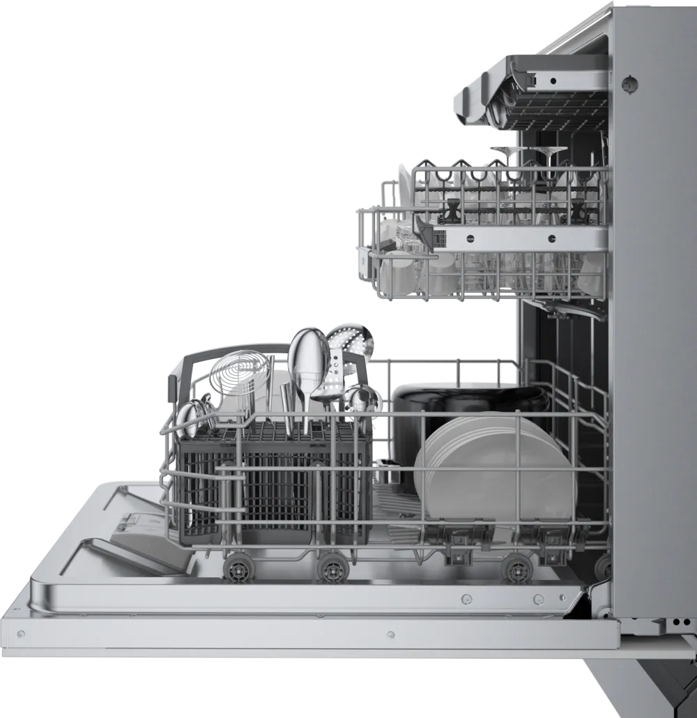 Bosch 800 Series, fully-integrated dishwasher, 24''