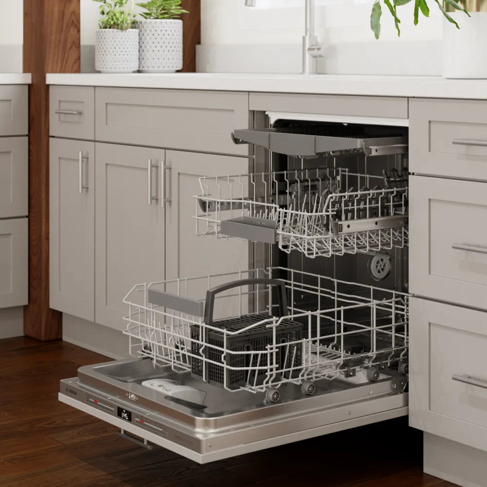 Bosch 800 Series, fully-integrated dishwasher, 24''