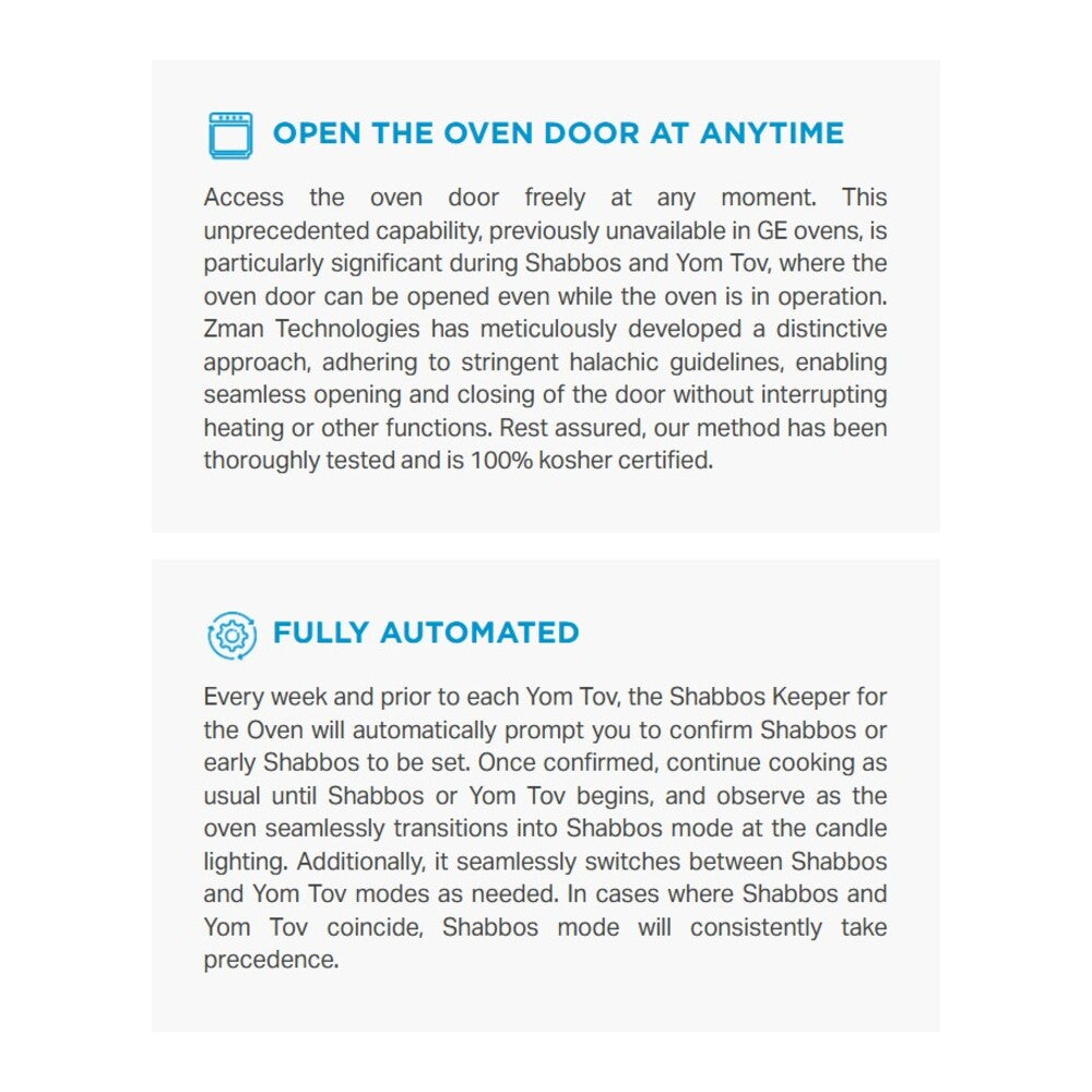 GE SABBATH MODE RANGE