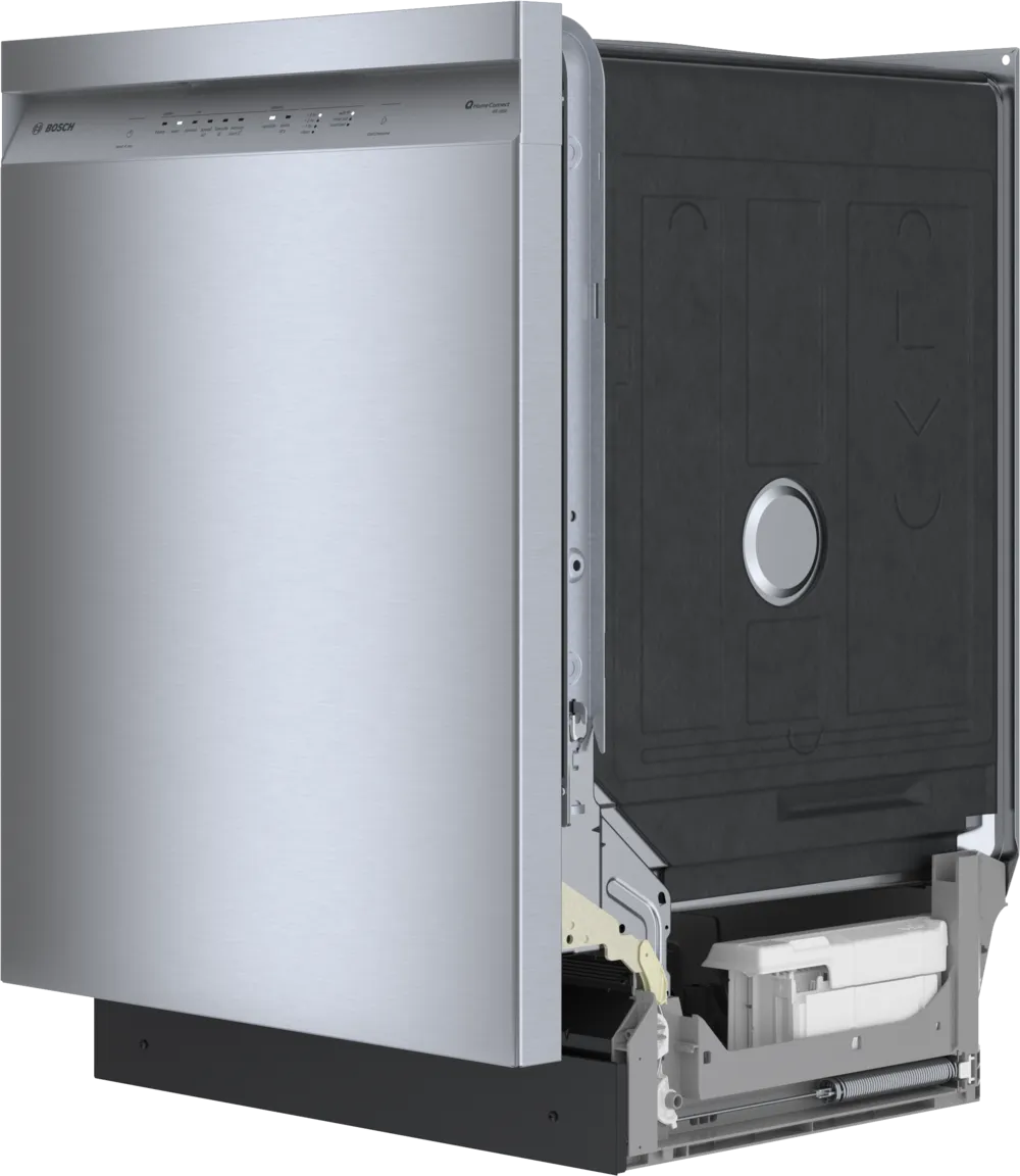 Bosch 100 Series, built-under dishwasher, 24'', Brushed steel anti-fingerprint