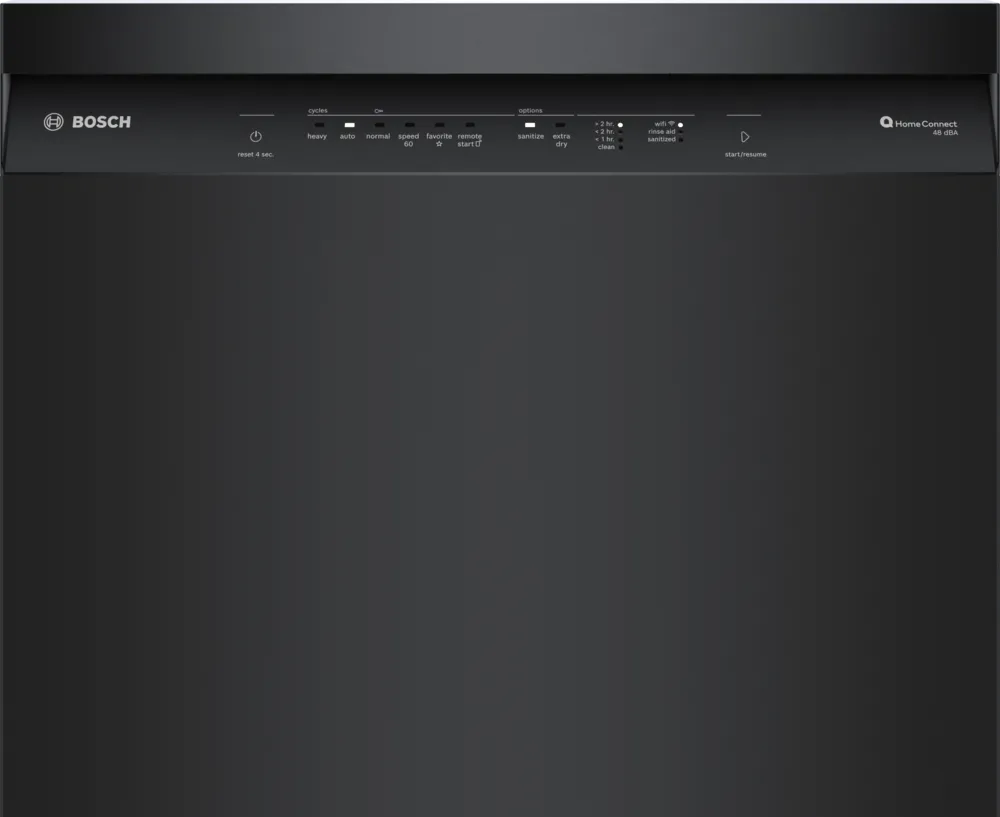 Bosch 100 Series, built-under dishwasher, 24'', Black