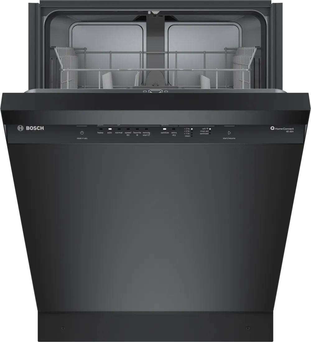 Bosch 100 Series, built-under dishwasher, 24'', Black