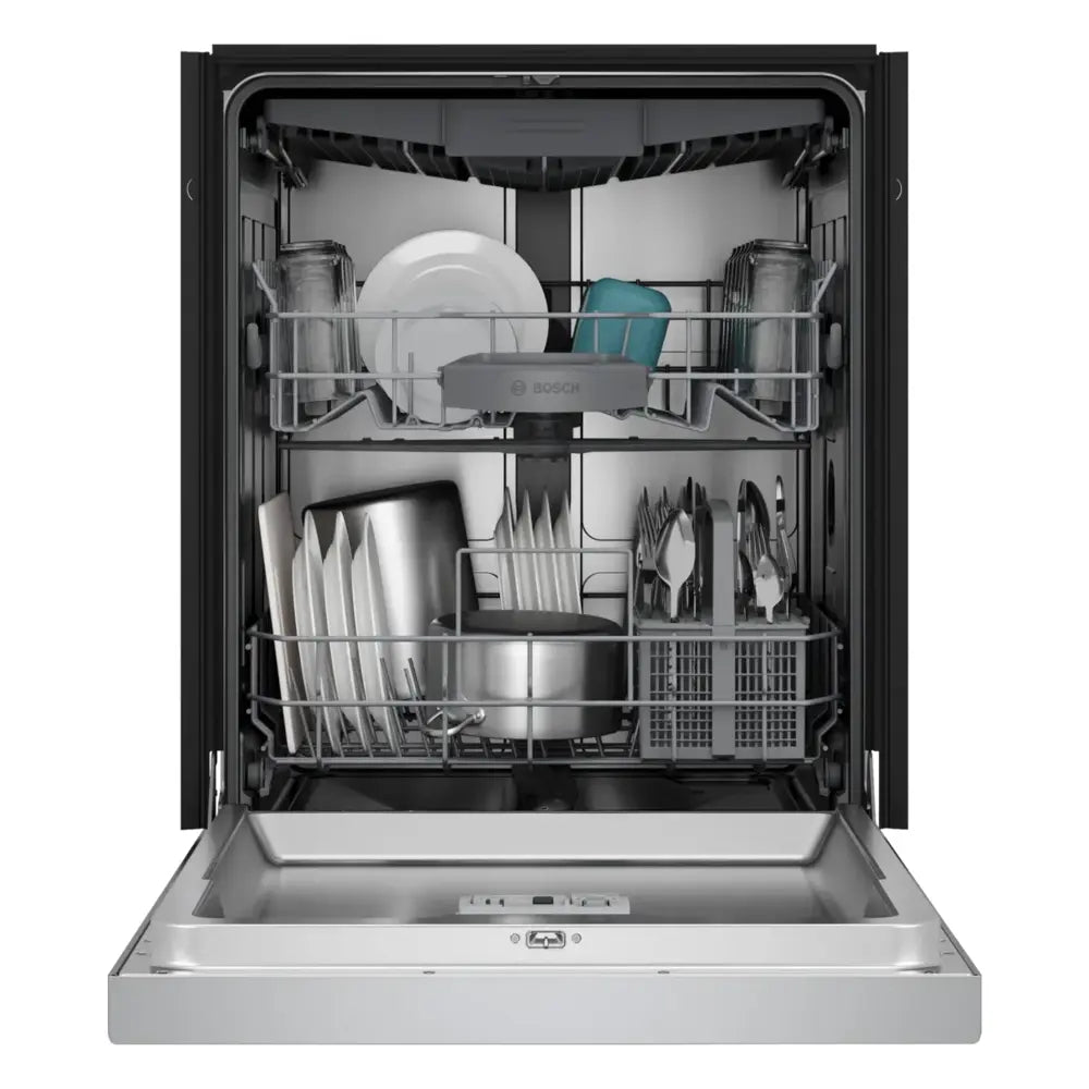 Bosch 300 Recessed Handle, 48 dBA, Standard 3rd Rack, PureDry - SS