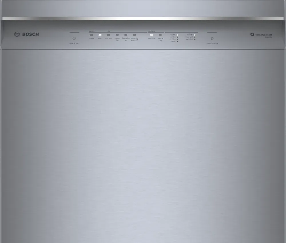 Bosch 300 Series, built-under dishwasher, 24'', Brushed steel anti-fingerprint
