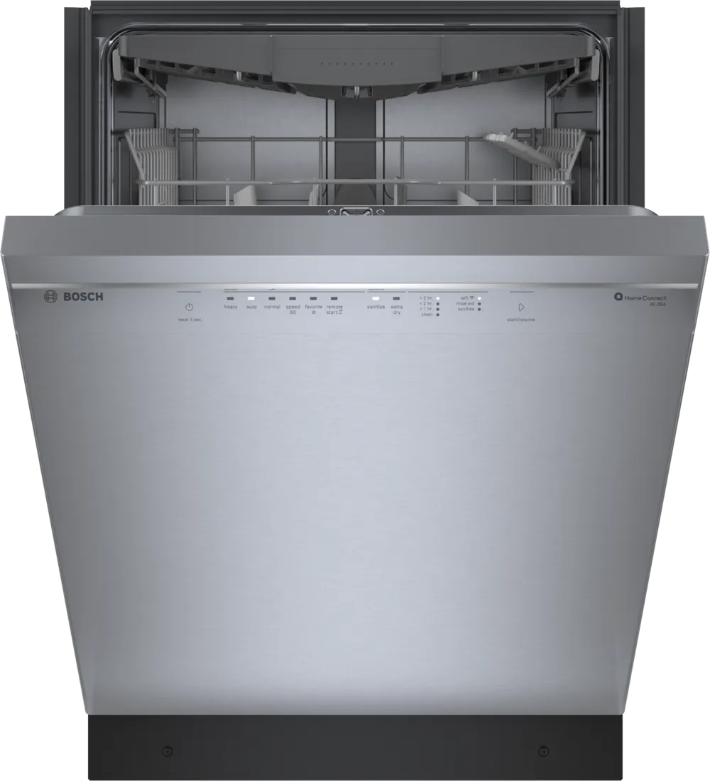Bosch 300 Series, built-under dishwasher, 24'', Brushed steel anti-fingerprint