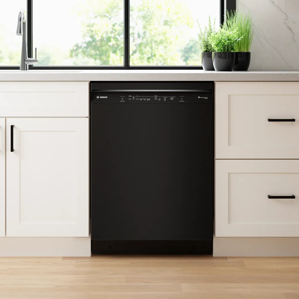 Bosch 300 Series, built-under dishwasher, 24'', Black