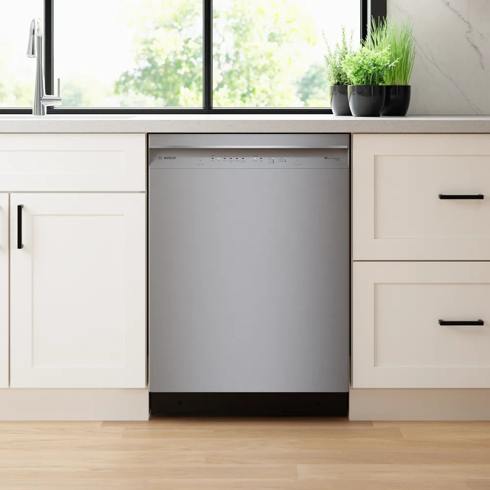 Bosch 300 Series, built-under dishwasher, 24'', Brushed steel anti-fingerprint