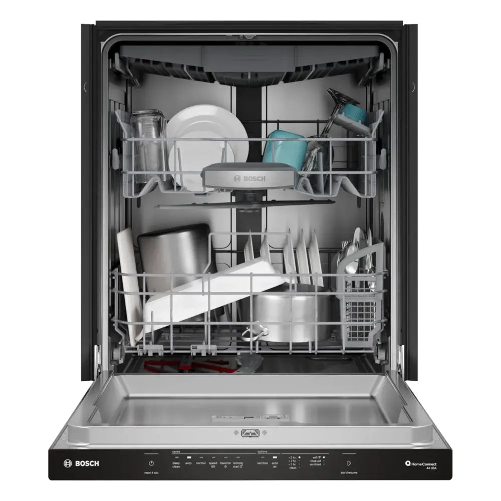 Bosch 500 Series, built-under dishwasher, 24'', Brushed steel anti-fingerprint