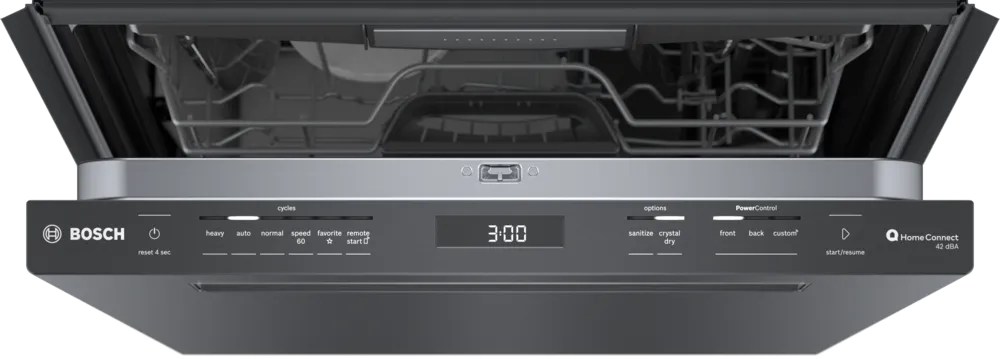 Bosch 800 Series, built-under dishwasher, 24'', Brushed black steel anti-fingerprint