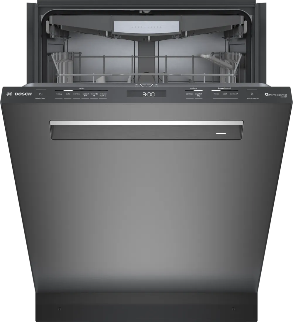 Bosch 800 Series, built-under dishwasher, 24'', Brushed black steel anti-fingerprint
