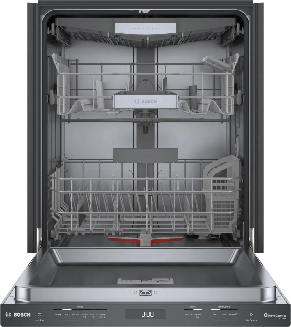 Bosch 800 Series, built-under dishwasher, 24'', Brushed black steel anti-fingerprint