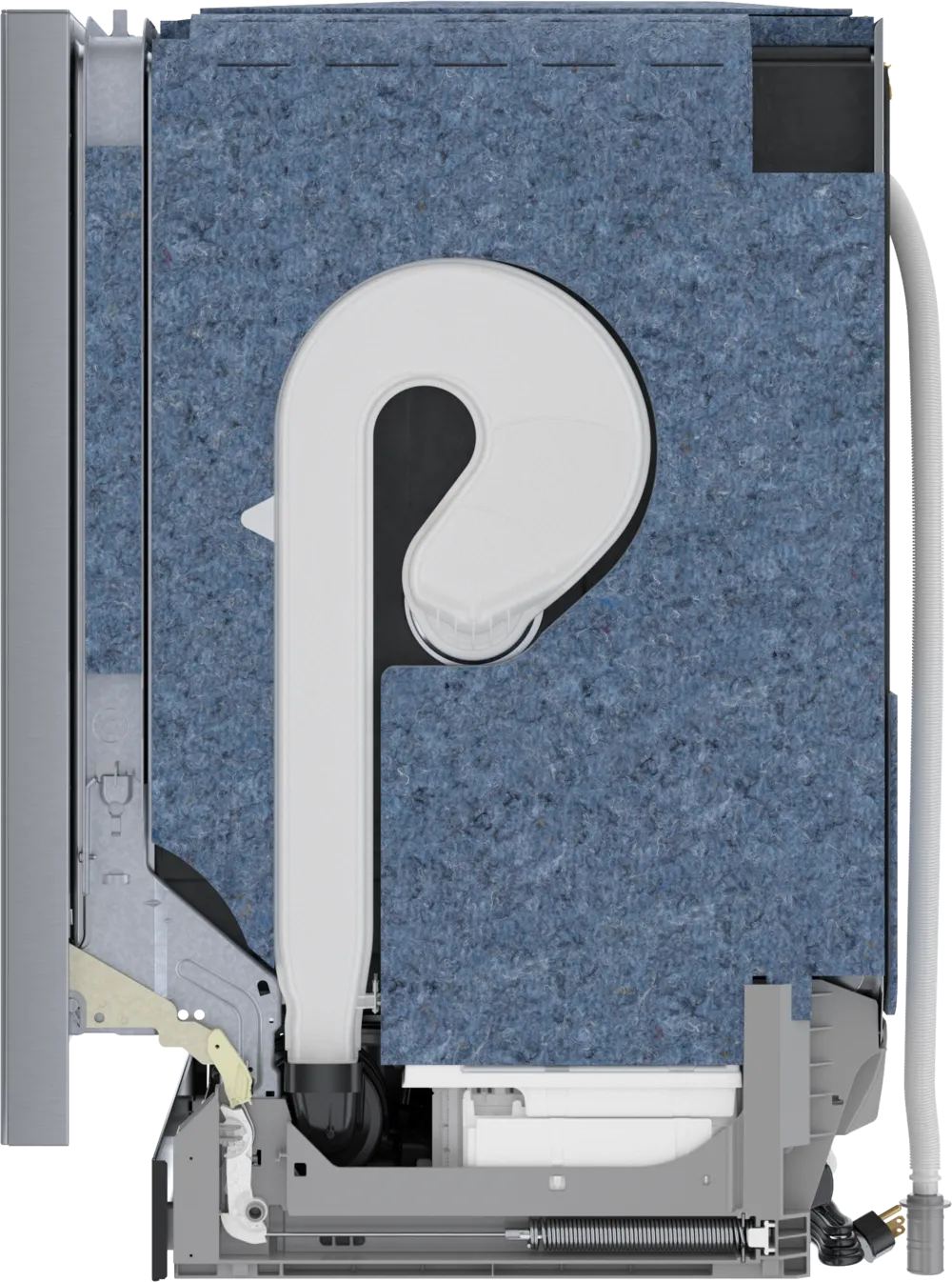 Bosch 800 Series, built-under dishwasher, 24'', Brushed steel anti-fingerprint