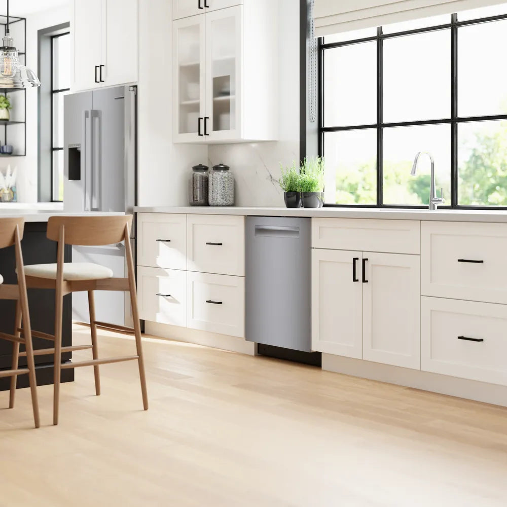 Bosch 800 Series, built-under dishwasher, 24'', Brushed steel anti-fingerprint