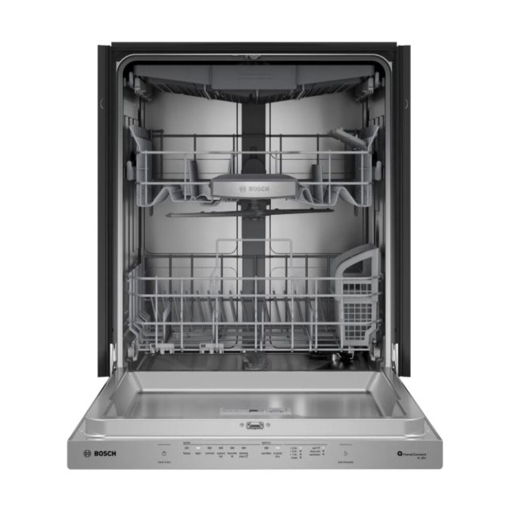Bosch 800 Series, built-under dishwasher, 24'', Brushed steel anti-fingerprint