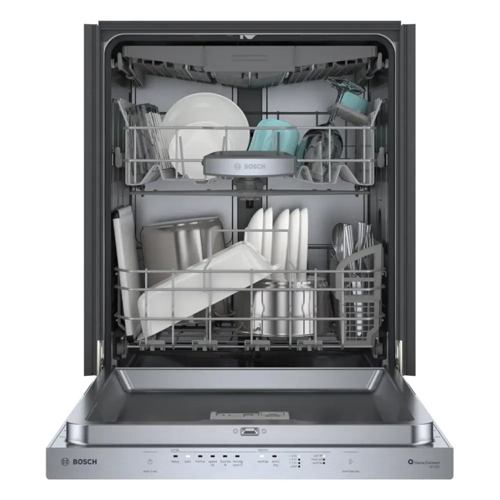 Bosch 500 Series, built-under dishwasher, 24'', Brushed steel anti-fingerprint