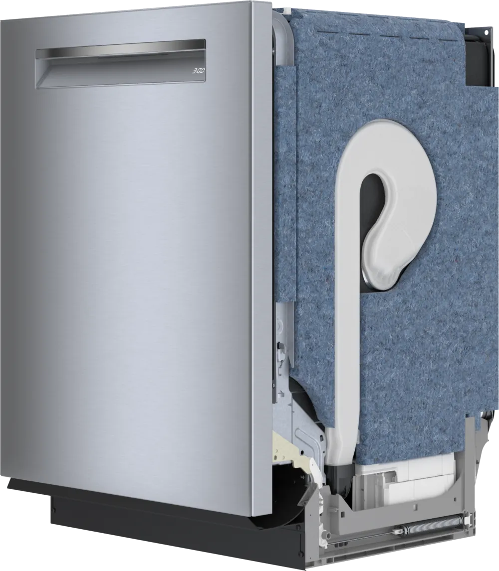 Bob Martin Benchmark®, built-under dishwasher, 24'', Brushed steel anti-fingerprint