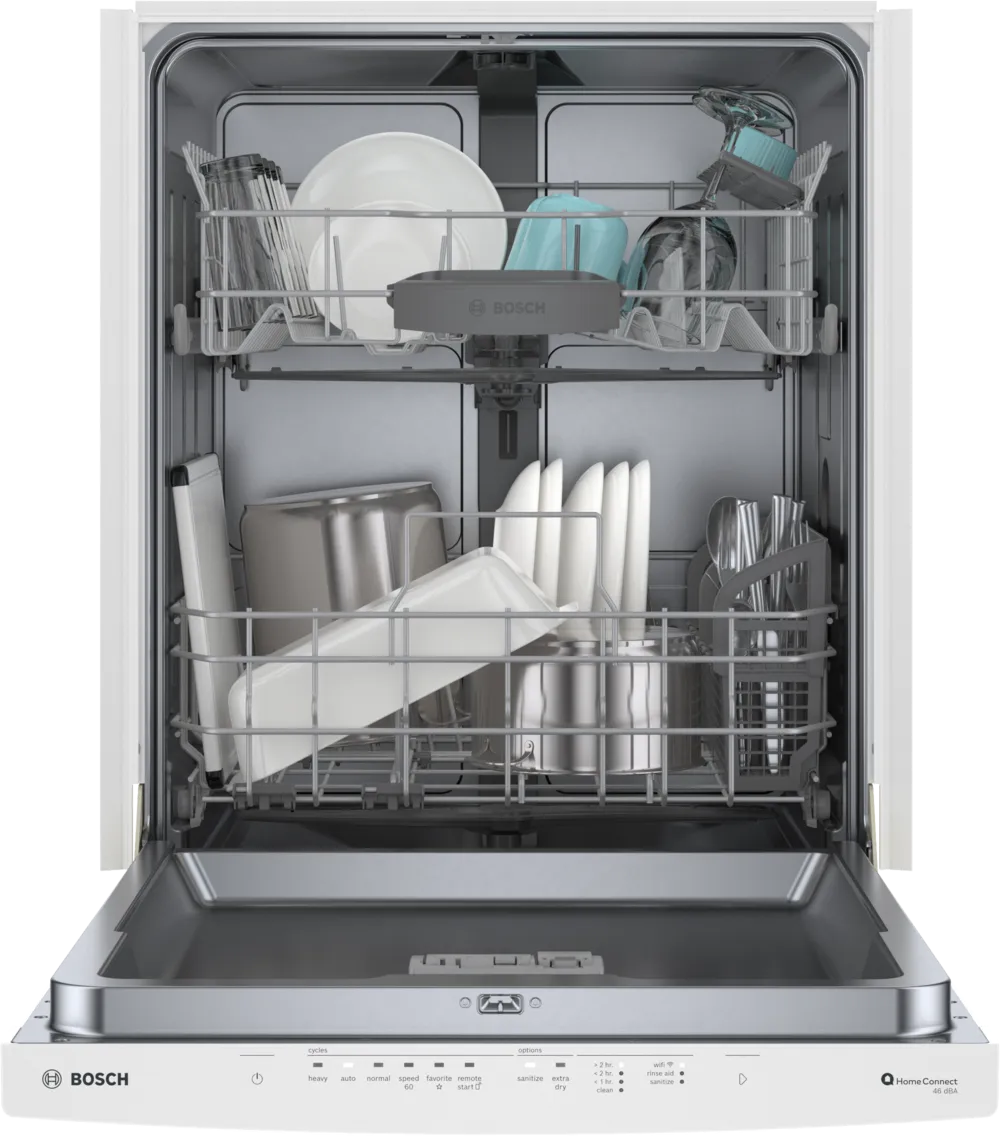 Bosch 300 Series, built-under dishwasher, 24'', White