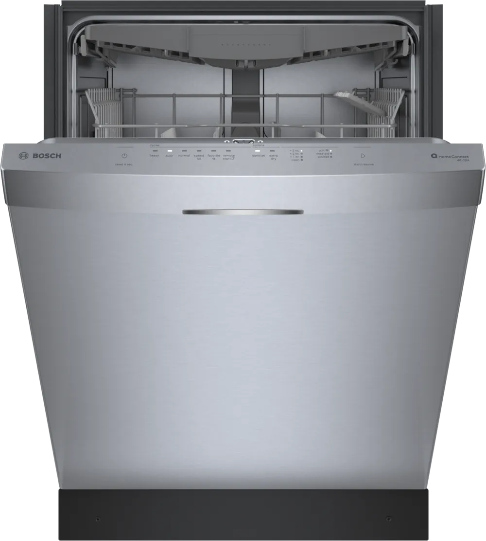 Bosch 300 Series, built-under dishwasher, 24'', Brushed steel anti-fingerprint