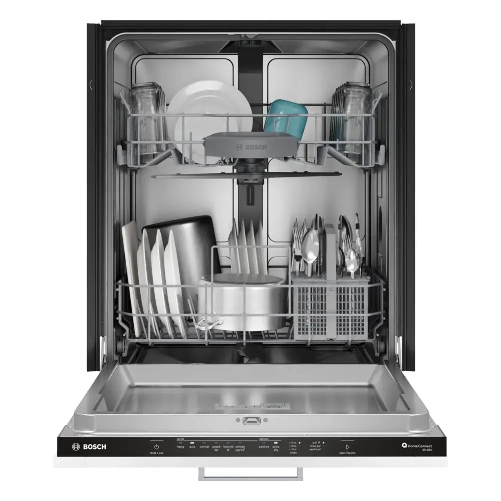 Bosch 100 Series, fully-integrated dishwasher, 24''