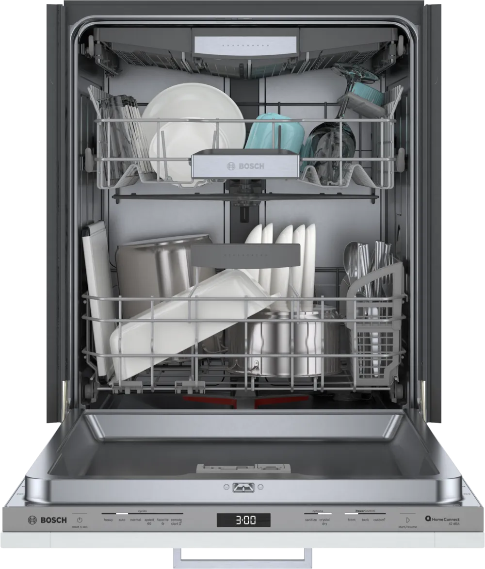 Bosch 800 Series, fully-integrated dishwasher, 24''