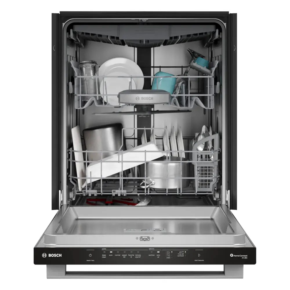 Bosch 500 Series, built-under dishwasher, 24'', Brushed steel anti-fingerprint
