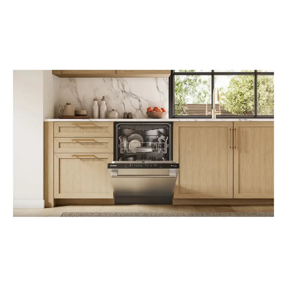 Bosch 500 Series, built-under dishwasher, 24'', Brushed steel anti-fingerprint