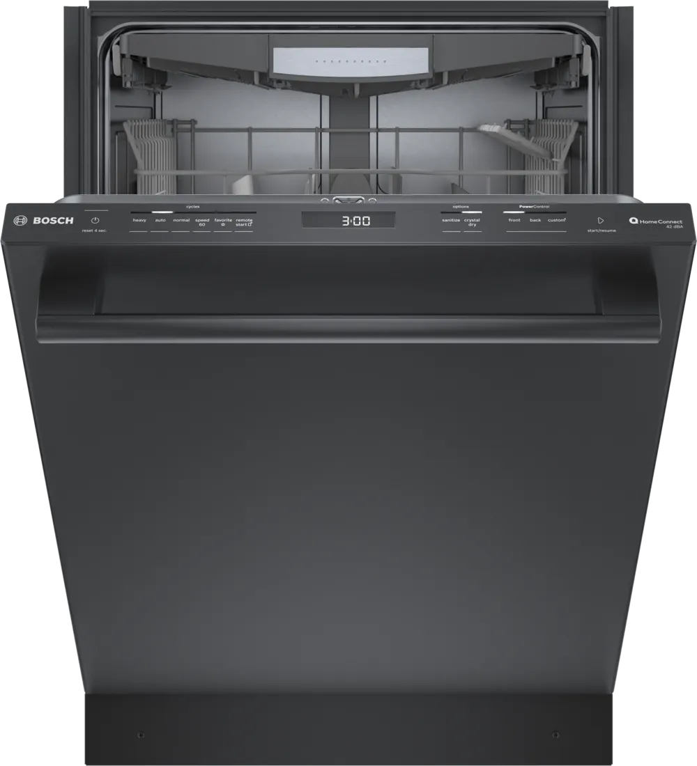 Bosch 800 Series, built-under dishwasher, 24'', Brushed black steel anti-fingerprint