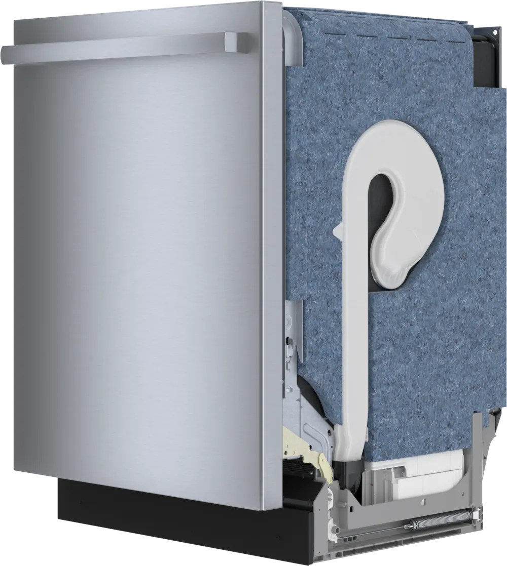 Bosch 800 Series, built-under dishwasher, 24'', Brushed steel anti-fingerprint