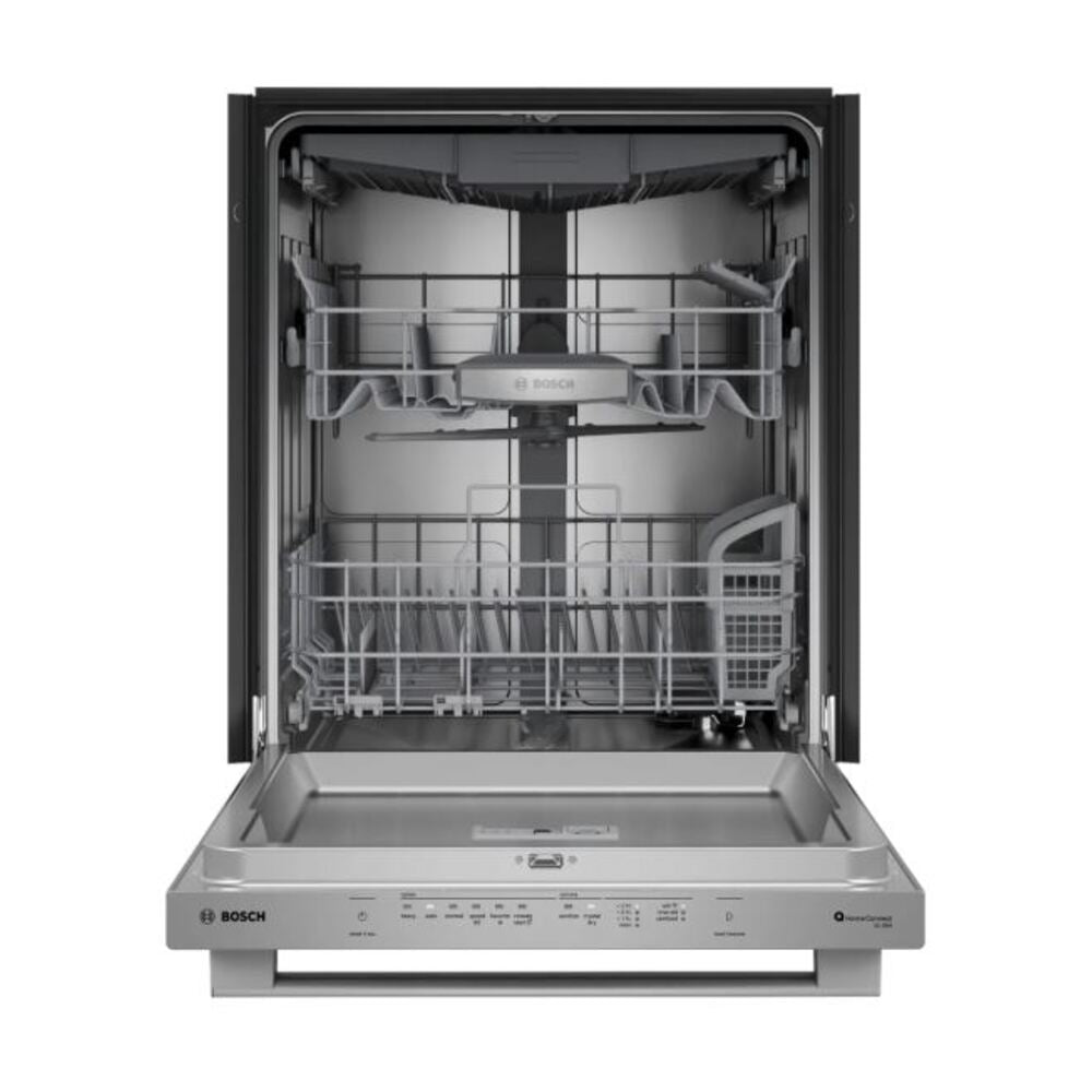 Bosch 800 Series, built-under dishwasher, 24'', Brushed steel anti-fingerprint