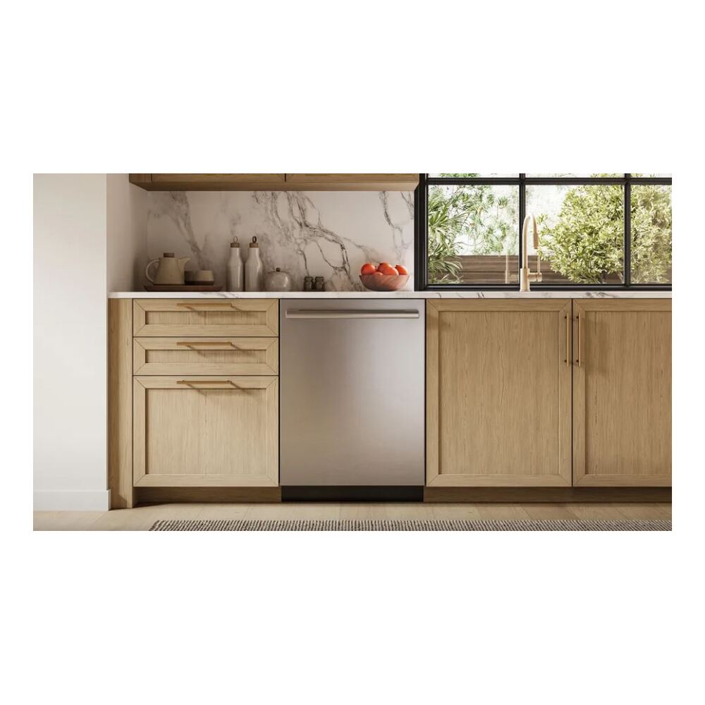 Bosch 800 Series, built-under dishwasher, 24'', Brushed steel anti-fingerprint