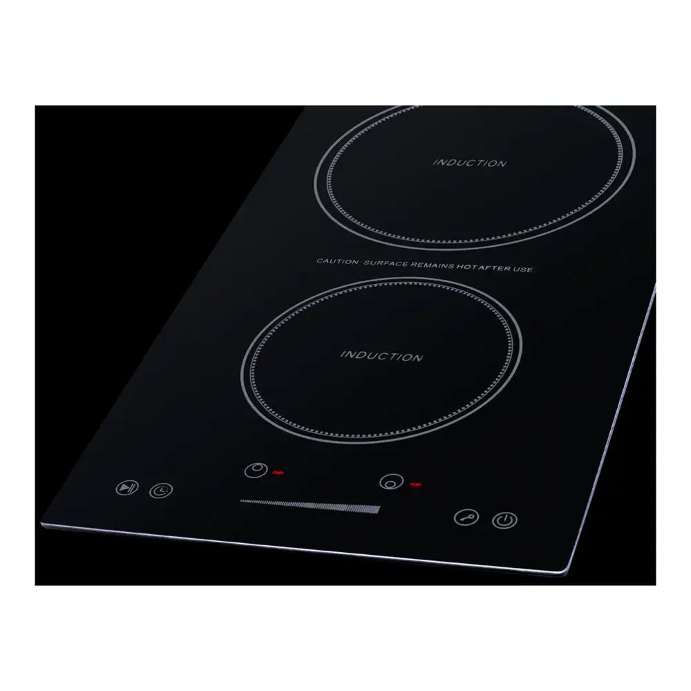Summit 12" Wide 115v 2-zone Induction Cooktop, Cord Included