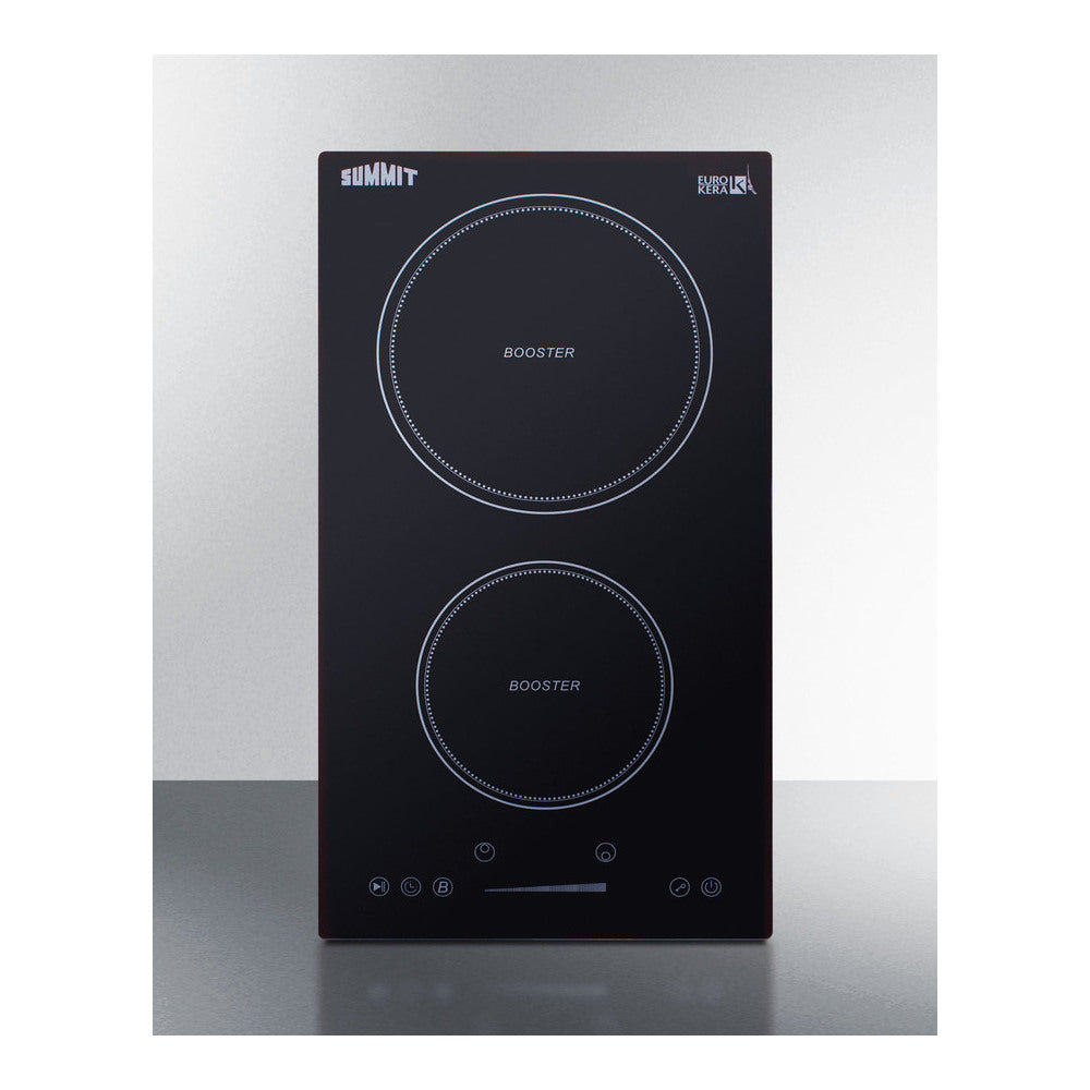 Summit 12" Wide 208-240v 2-zone Induction Cooktop