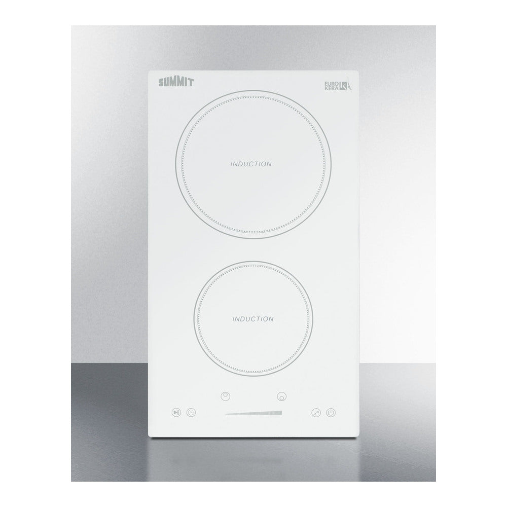 Summit 12" Wide 208-240v 2-zone Induction Cooktop